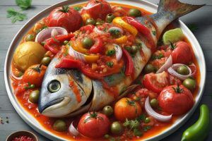 Receta del Pescado a la vizcaína