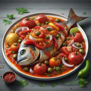 Pescado a la vizcaína