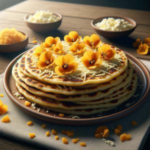 Tortillas con loroco y queso